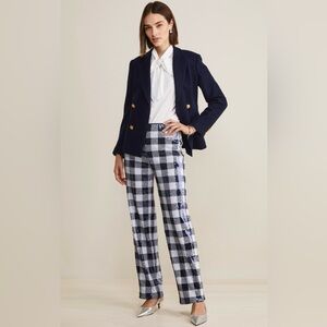 Vineyard Vines Black & White Sequin Trouser - Chic & Stylish size 2